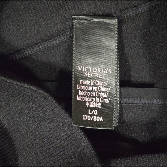 Victoria's Secret Black Ribbed Leggings Size L - Picture 6 of 9